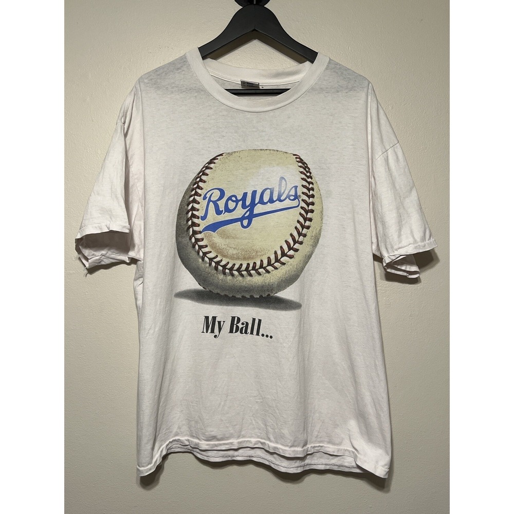Vintage 90s Kansas City Royals My Ball My House T Shirt MLB Single Stitch XL